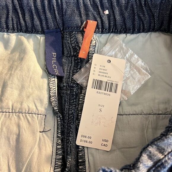 Anthropologie Pilcro Embroidered Patchwork Denim Mini Skirt Small - Picture 11 of 12